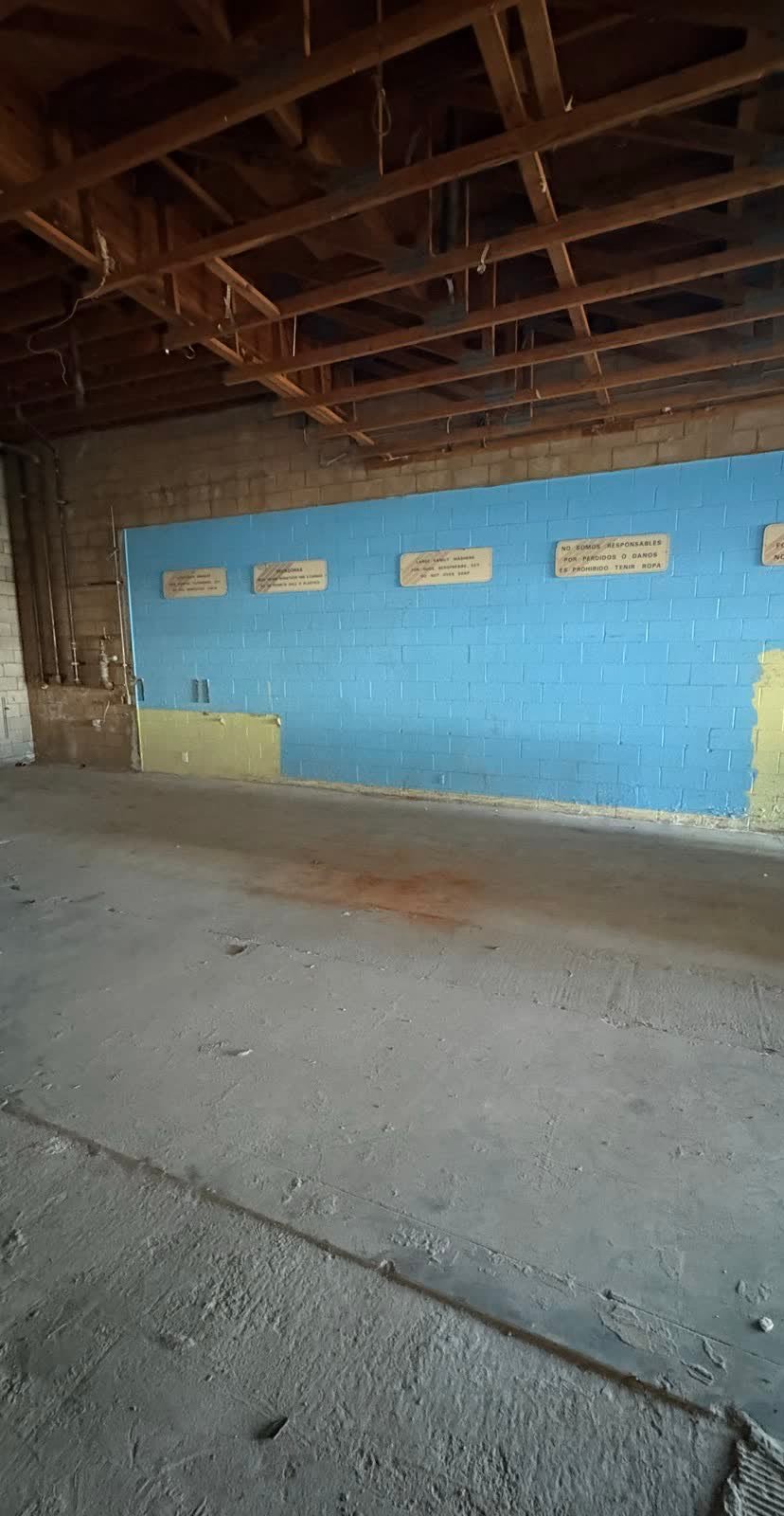 After — Same job — back wall